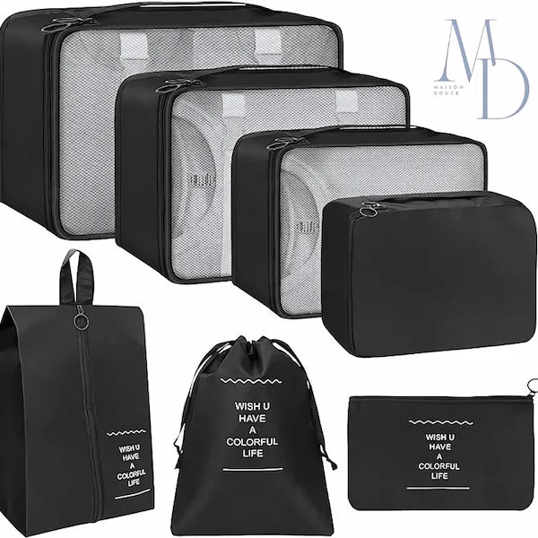 Organisateurs Valise - 7 Pochettes - Maison Douce